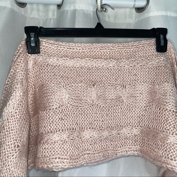 Jessica Simpson Scarf Cable Knit Sequin Sparkle Design - Picture 2 of 4